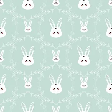 Floral seamless pattern ,flower branches seamless pattern , vector Illustrazione stock
