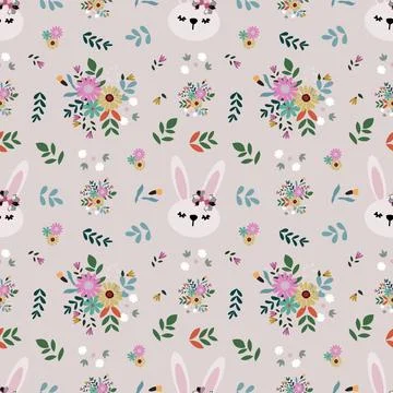 Floral seamless pattern ,flower branches seamless pattern , vector Stockillustratie