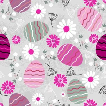Floral seamless pattern ,flower branches seamless pattern , vector Stockillustratie