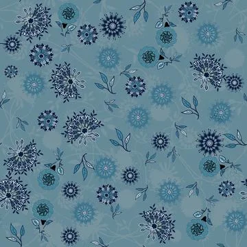 Floral seamless pattern ,flower branches seamless pattern , vector Stockillustratie