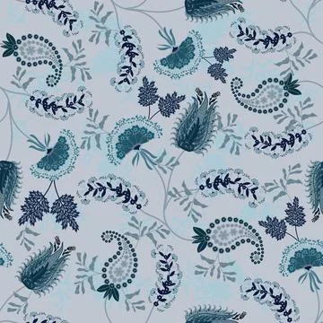 Floral seamless pattern ,flower branches seamless pattern , vector Stockillustratie