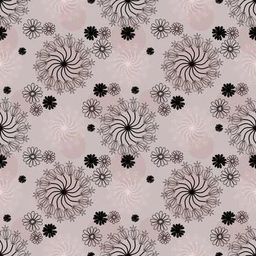 Floral seamless pattern ,flower branches seamless pattern , vector Stockillustratie