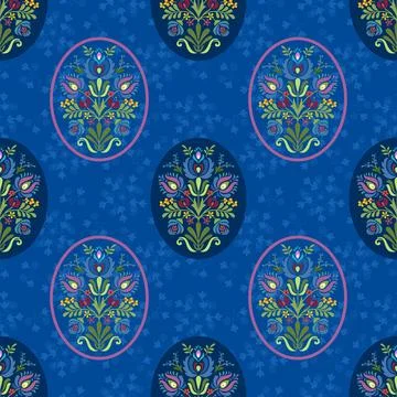 Floral seamless pattern ,flower branches seamless pattern , vector イラスト素材