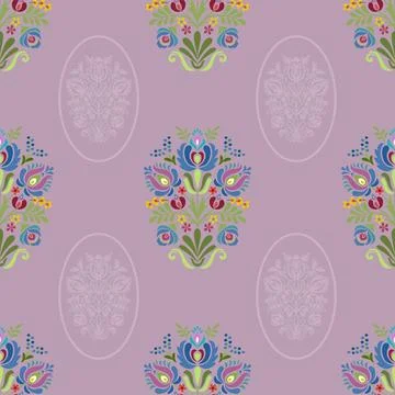 Floral seamless pattern ,flower branches seamless pattern , vector Stockillustratie
