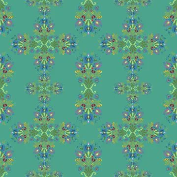 Floral seamless pattern ,flower branches seamless pattern , vector イラスト素材