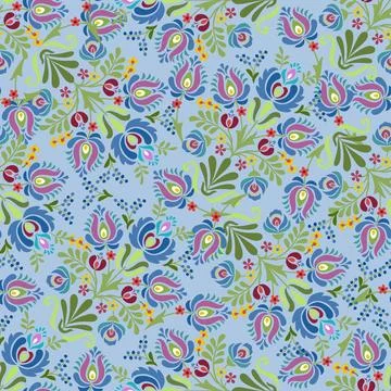 Floral seamless pattern ,flower branches seamless pattern , vector Stockillustratie