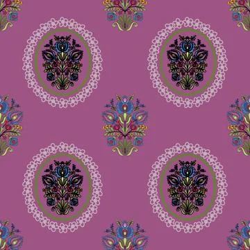 Floral seamless pattern ,flower branches seamless pattern , vector Stockillustratie