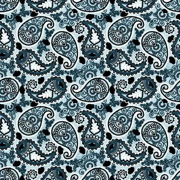 Floral seamless pattern ,flower branches seamless pattern , vector 库存插图