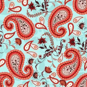 Floral seamless pattern ,flower branches seamless pattern , vector イラスト素材