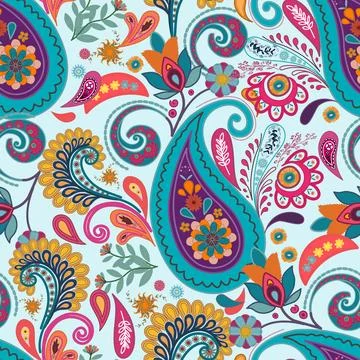 Floral seamless pattern ,flower branches seamless pattern , vector イラスト素材