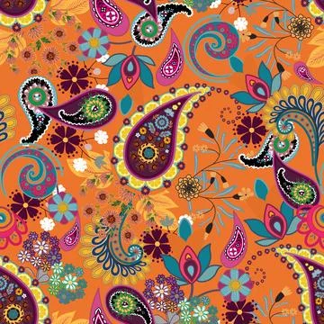 Floral seamless pattern ,flower branches seamless pattern , vector イラスト素材