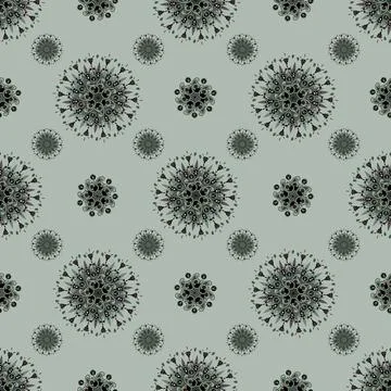 Floral seamless pattern ,flower branches seamless pattern , vector Stockillustratie