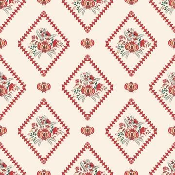 Floral seamless pattern ,flower branches seamless pattern , vector Stockillustratie