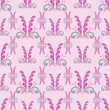 Floral seamless pattern ,flower branches seamless pattern , vector Stockillustratie