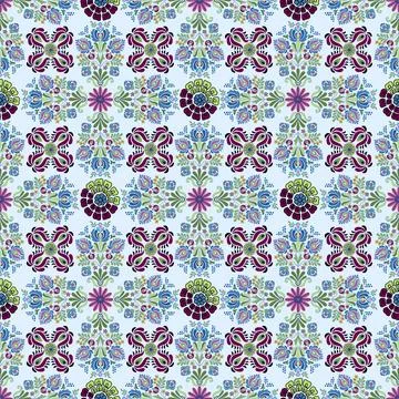 Floral seamless pattern ,flower branches seamless pattern , vector イラスト素材