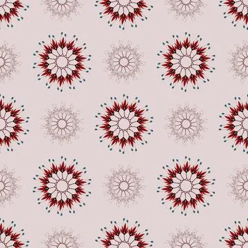 Floral seamless pattern ,flower branches seamless pattern , vector Stockillustratie
