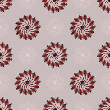 Floral seamless pattern ,flower branches seamless pattern , vector Stockillustratie