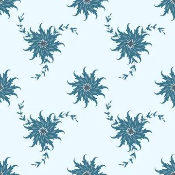 Floral seamless pattern ,flower branches seamless pattern , vector Illustrazione stock