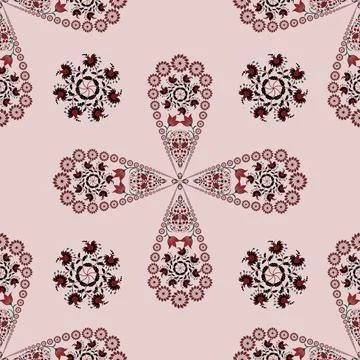 Floral seamless pattern ,flower branches seamless pattern , vector イラスト素材