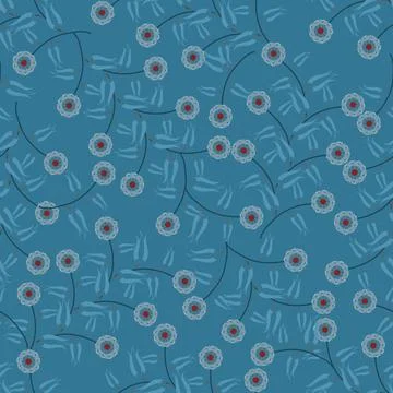 Floral seamless pattern ,flower branches seamless pattern , vector Stockillustratie