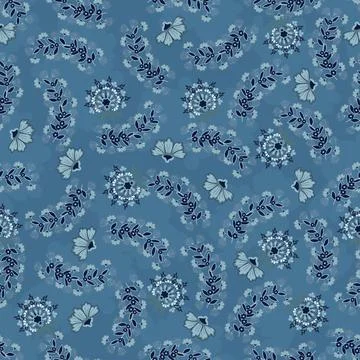 Floral seamless pattern ,flower branches seamless pattern , vector イラスト素材