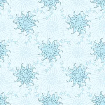 Floral seamless pattern ,flower branches seamless pattern , vector Stockillustratie