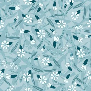 Floral seamless pattern ,flower branches seamless pattern , vector Stockillustratie