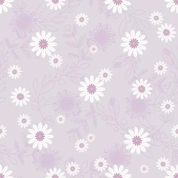 Floral seamless pattern ,flower branches seamless pattern , vector イラスト素材