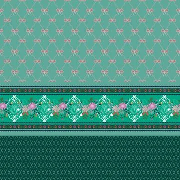 Floral seamless pattern ,flower branches seamless pattern , vector イラスト素材