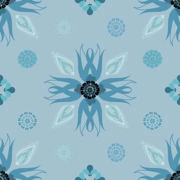 Floral seamless pattern ,flower branches seamless pattern , vector Stockillustratie