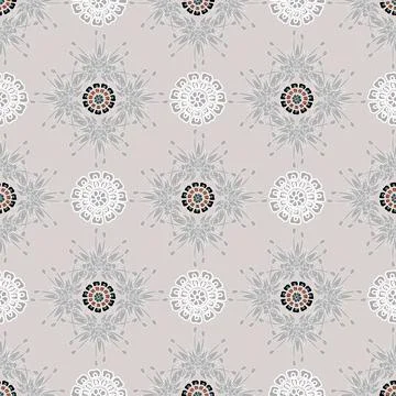 Floral seamless pattern ,flower branches seamless pattern , vector Stock Illustration