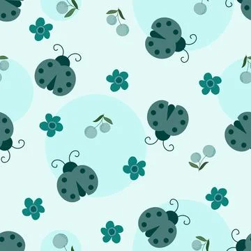 Floral seamless pattern ,flower branches seamless pattern , vector 스톡 일러스트