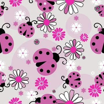 Floral seamless pattern ,flower branches seamless pattern , vector Stock Illustration