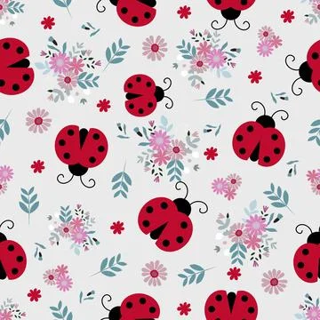 Floral seamless pattern ,flower branches seamless pattern , vector 스톡 일러스트