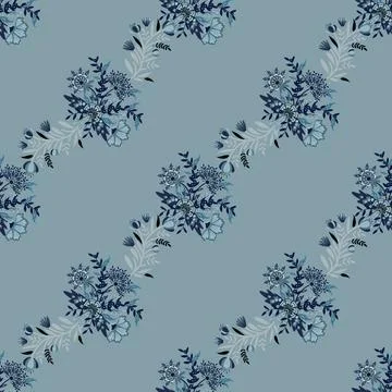 Floral seamless pattern ,flower branches seamless pattern Stock Illustration