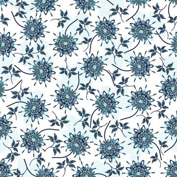 Floral seamless pattern ,flower branches seamless pattern , vector Stockillustratie