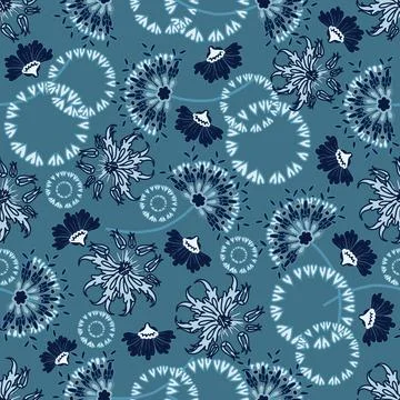 Floral seamless pattern ,flower branches seamless pattern , Stockillustratie