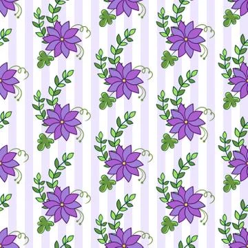 Floral seamless pattern. flowers background Stock Illustration