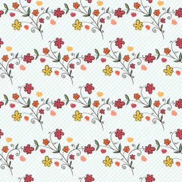 Floral seamless pattern. flowers background Stock Illustration