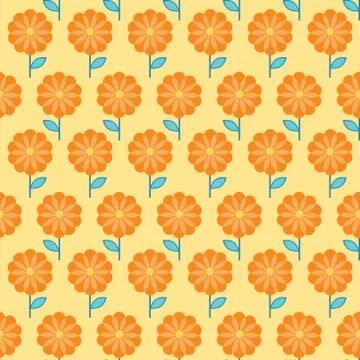 Floral seamless pattern. flowers background Stock Illustration