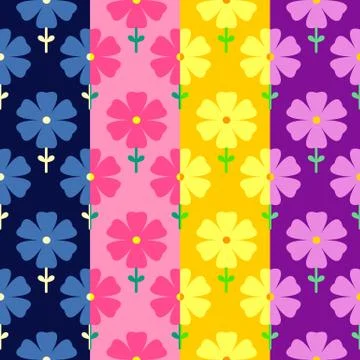 Floral seamless pattern. flowers background Stock Illustration