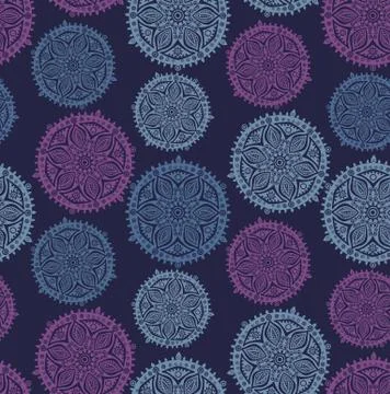 Floral seamless pattern with flowers. copy square to the side and you'll get  Stock Illustration