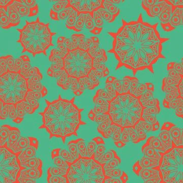 Floral seamless pattern with flowers. copy square to the side and you'll get  Stock Illustration
