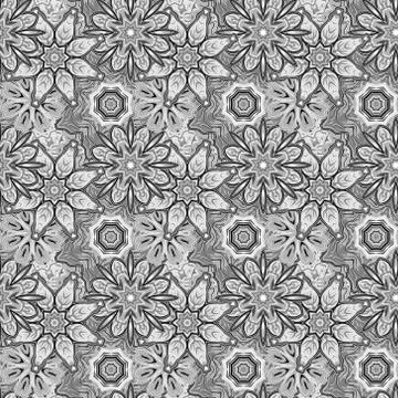 Floral seamless pattern with flowers Ilustración de archivo
