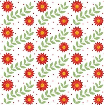 Floral seamless pattern. Flowers repeating texture. Botanical endless backg.. Stock Illustration