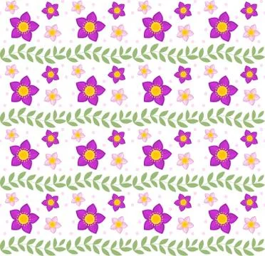 Floral seamless pattern. Flowers repeating texture. Botanical endless backg.. Stock Illustration