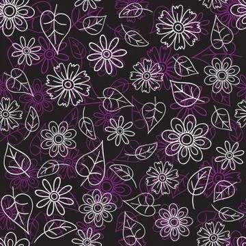 Floral seamless pattern Stock Illustration