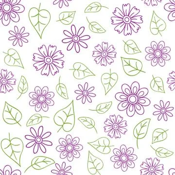 Floral seamless pattern Stock Illustration
