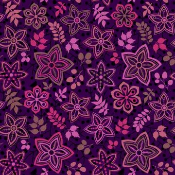 Floral seamless pattern Stock Illustration