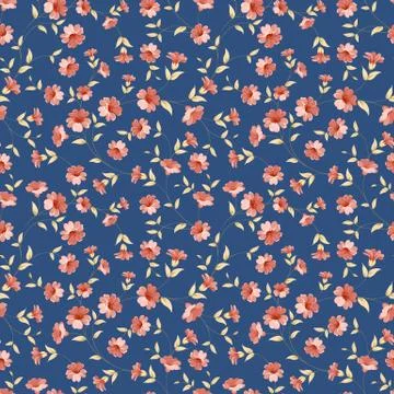 Floral seamless pattern Stock Illustration